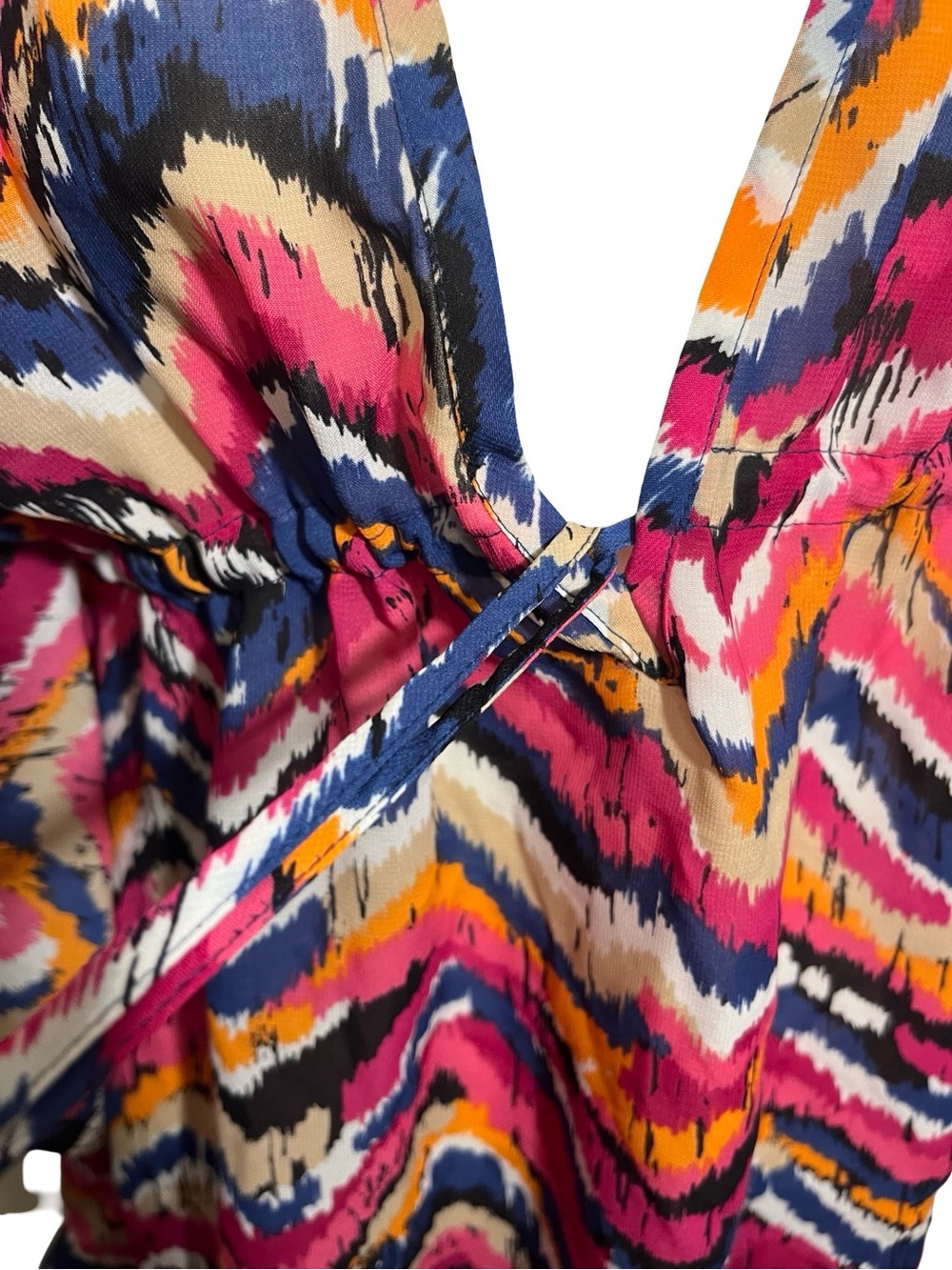 Banana Republic Multicolor Chevron V-Neck Tunic - Picture 4 of 5